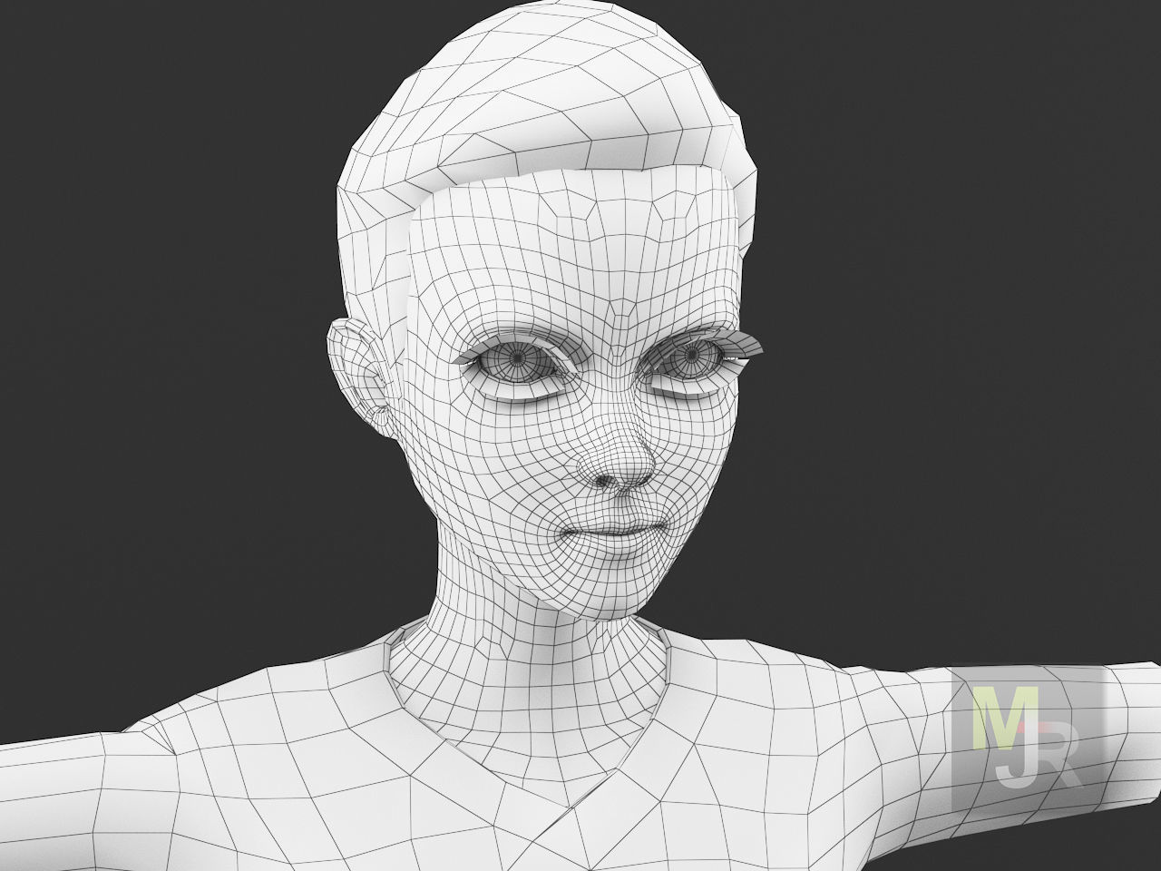 Cartoon Boy Motion Pack Low-poly 3D model_16