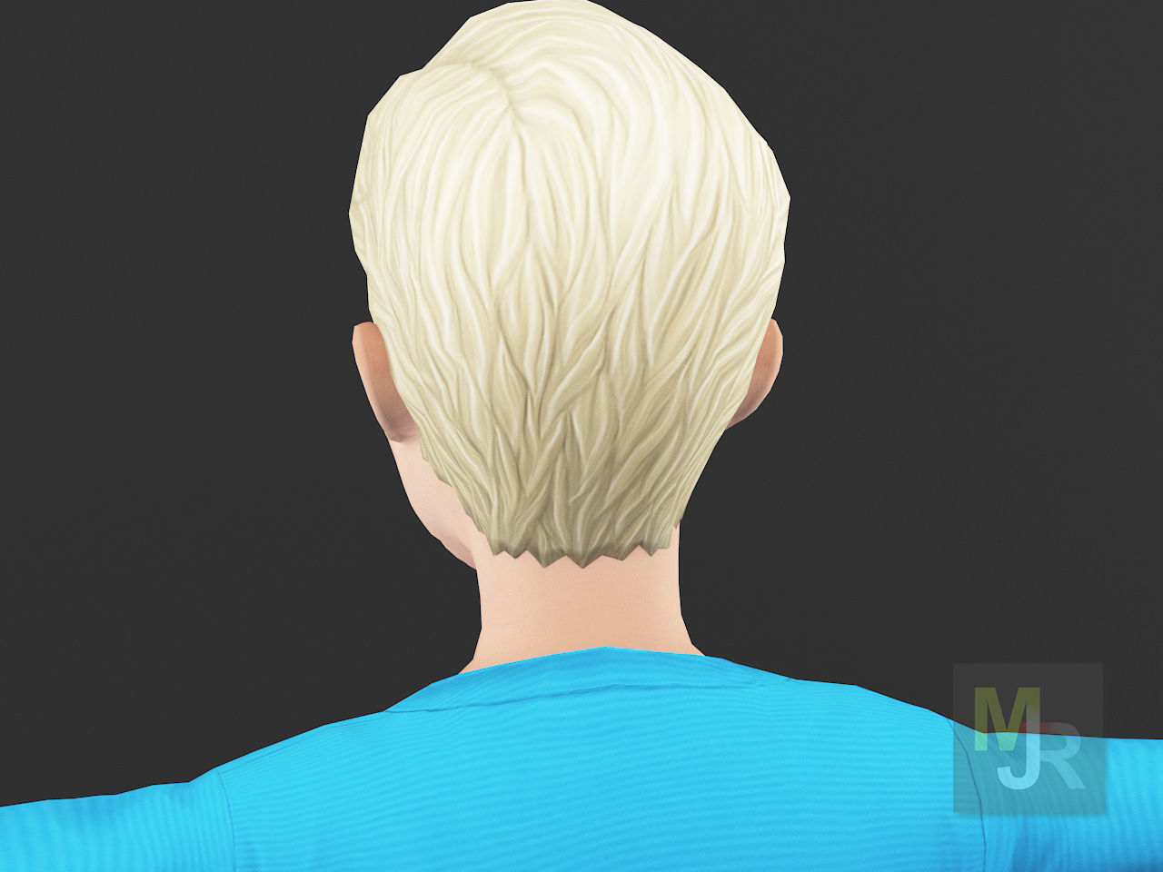Cartoon Boy Motion Pack Low-poly 3D model_10