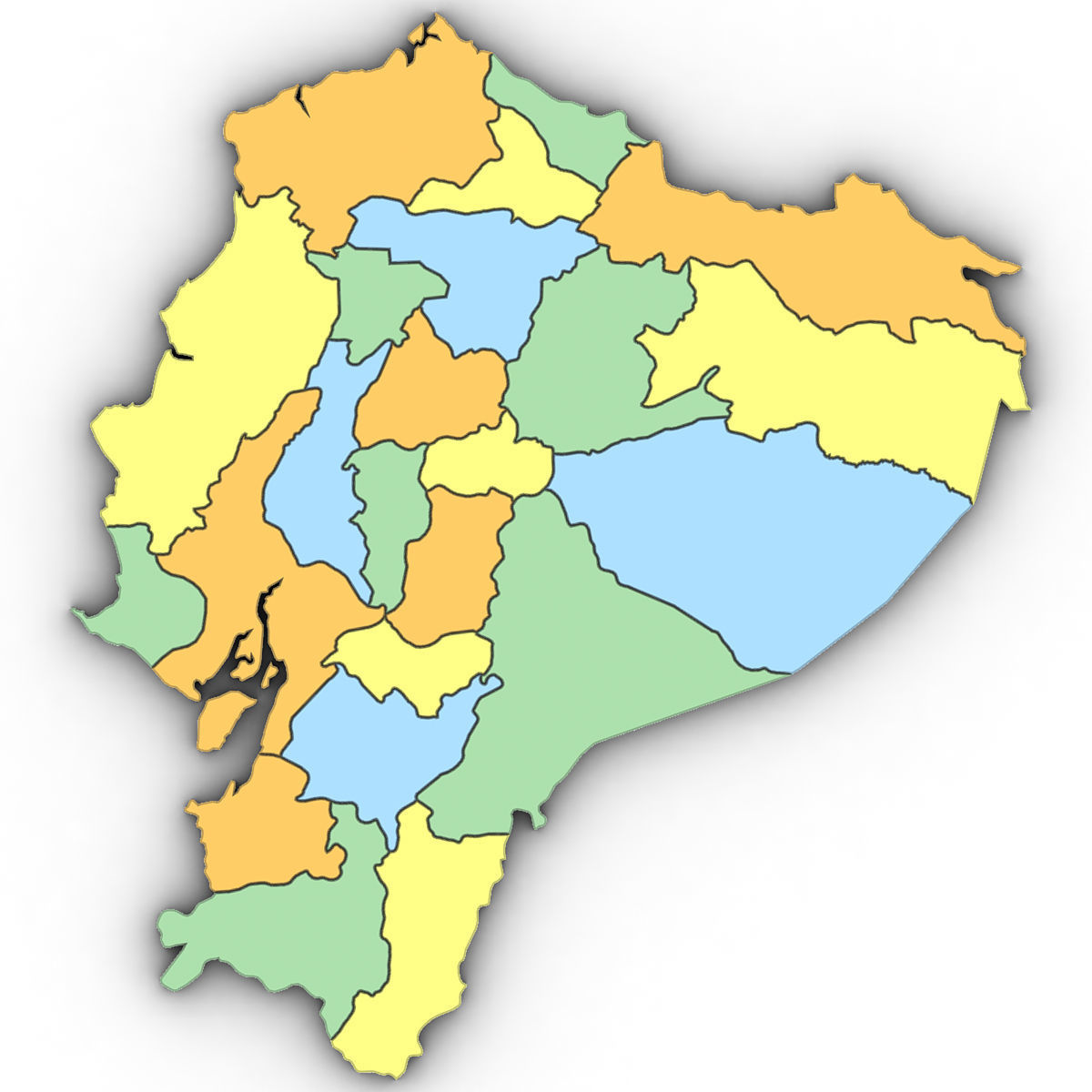 3d Political Map Of Ecuador 3D Model 3D Model CGTrader 3d Political Map Of Ecuador 3d Model 3d Model Max Obj 3ds 
