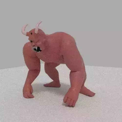 Horned monster 3D model