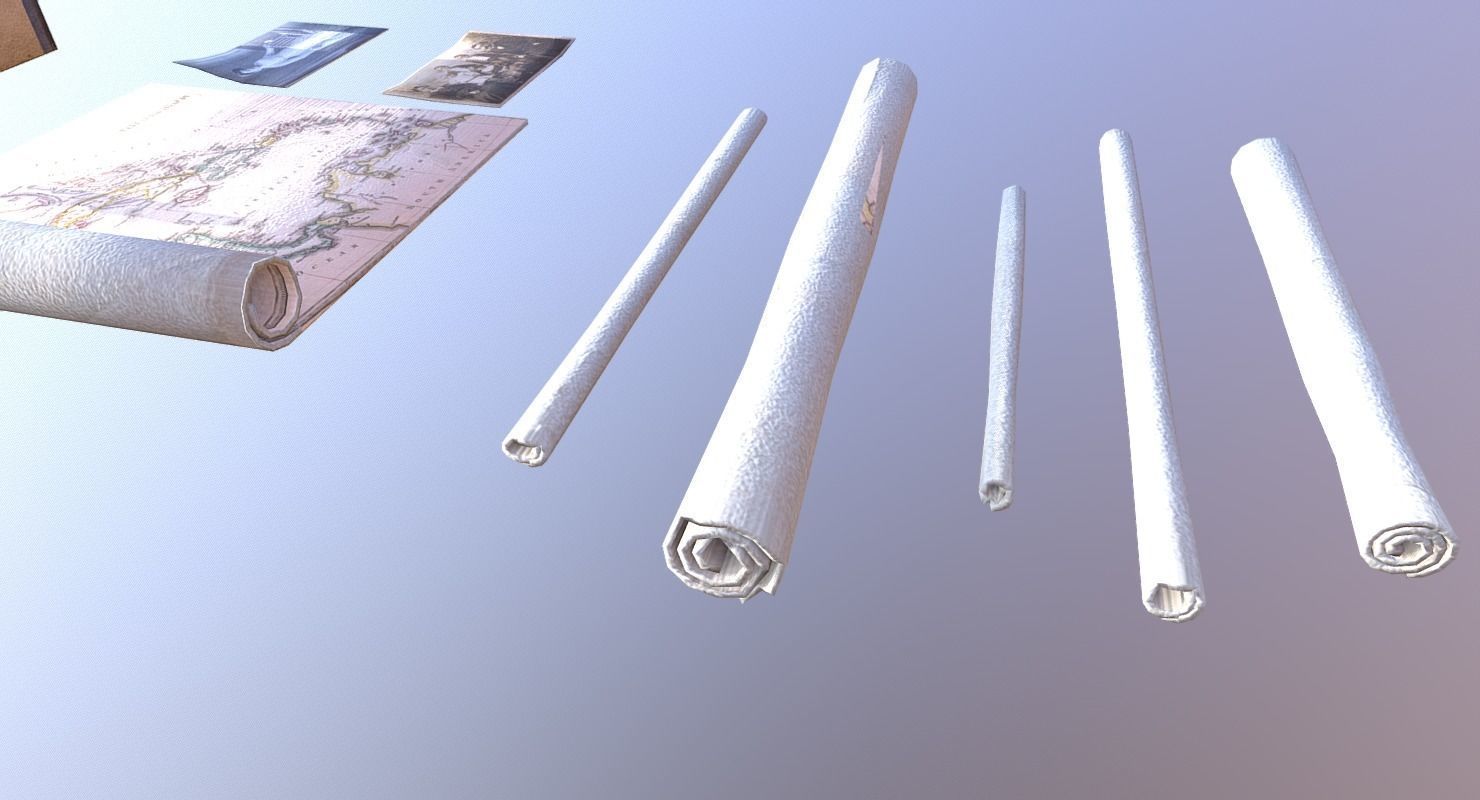 Papers and Books Pack - The Marquis Collection Low-poly 3D model_6