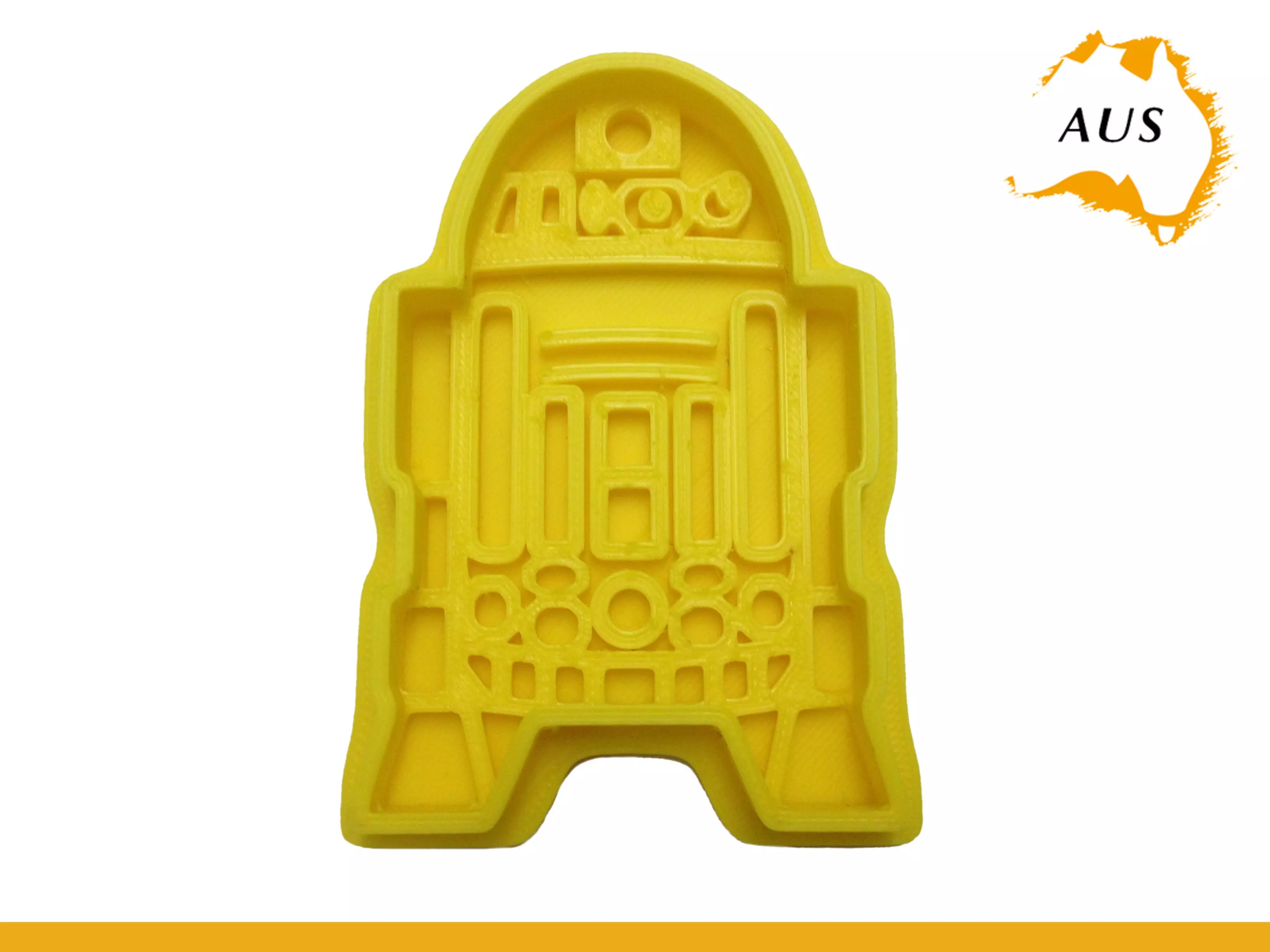 R2D2 Cookie Cutter Fruit Cake Mold Decor Baking Free 3D print model