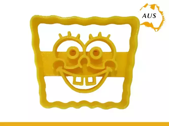 Sponge Bob Square Pants Cookie Cutter Fruit Cake Biscuit Decor 3D print model