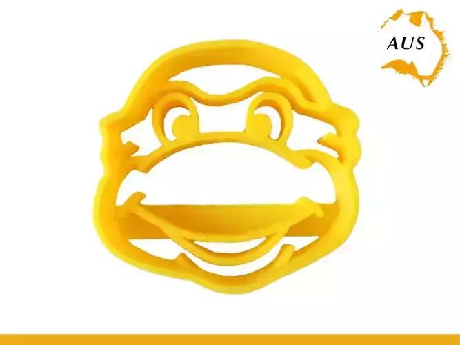TMNT Ninja Turtle Cookie Cutter Fruit Cake Biscuit Mold Decor Free 3D print model