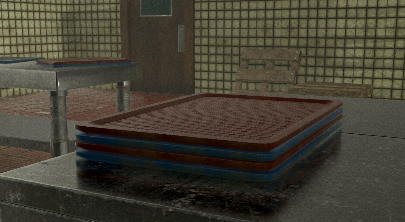 Plastic Tray Free low-poly 3D model_2