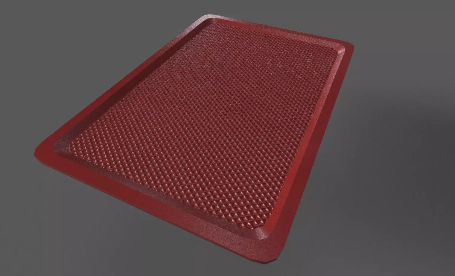 Plastic Tray Free low-poly 3D model_0
