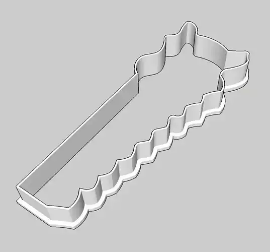 Saw cookie or fondant cutter