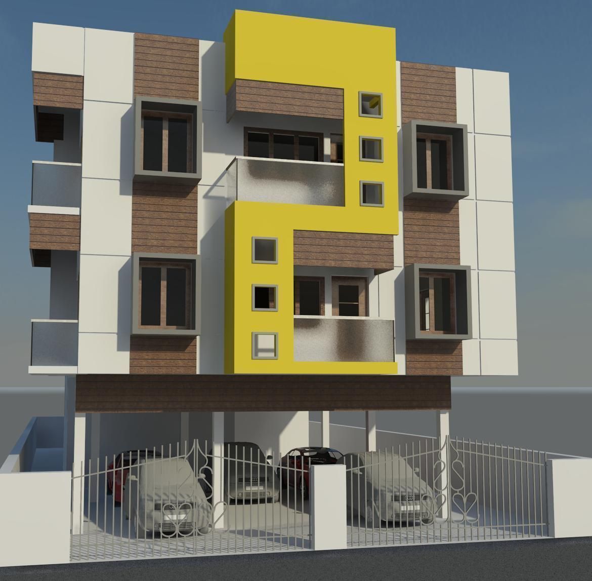 simple exterior 3D model_2