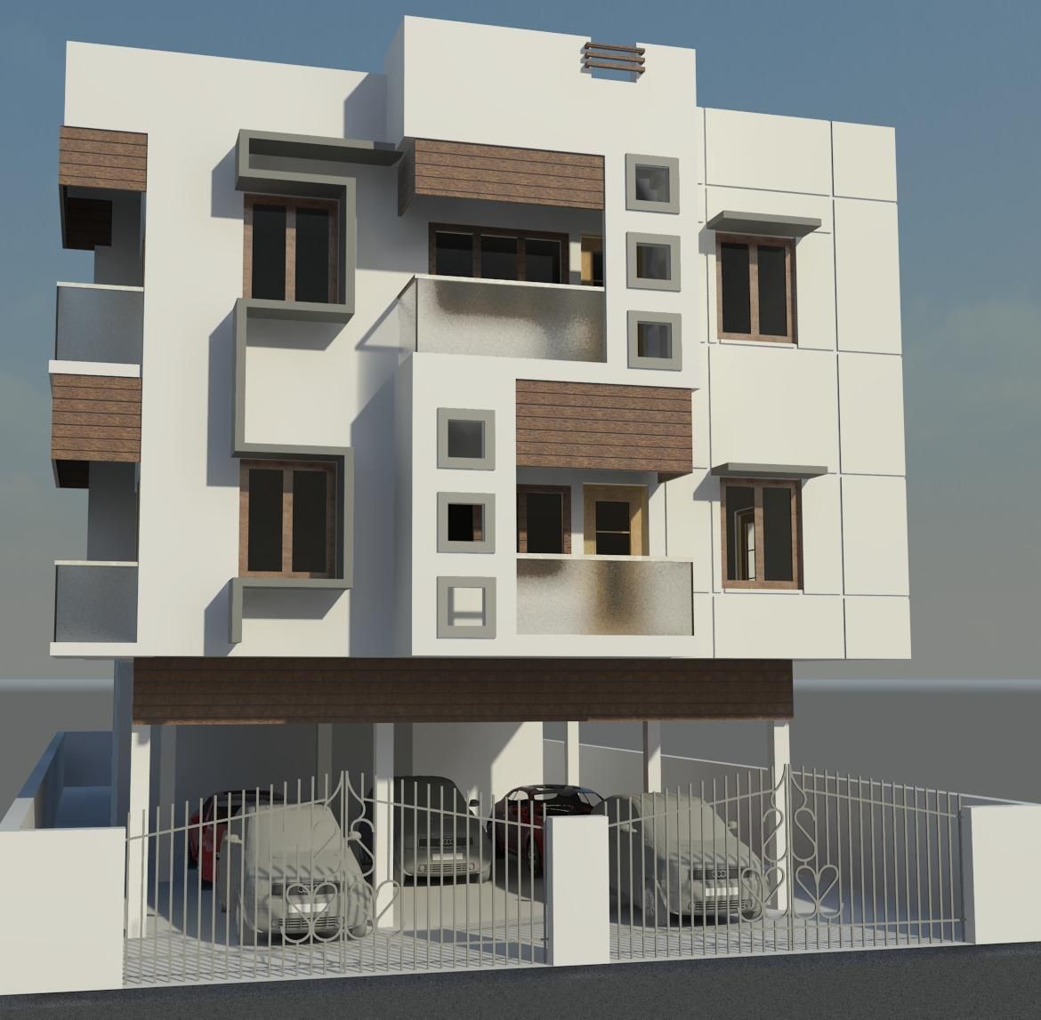 simple exterior 3D model_1