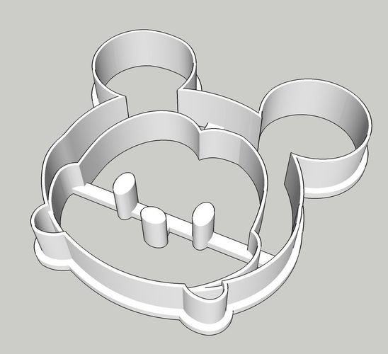 Tsum Tsum Mickey Cookie Cutter 3D print model