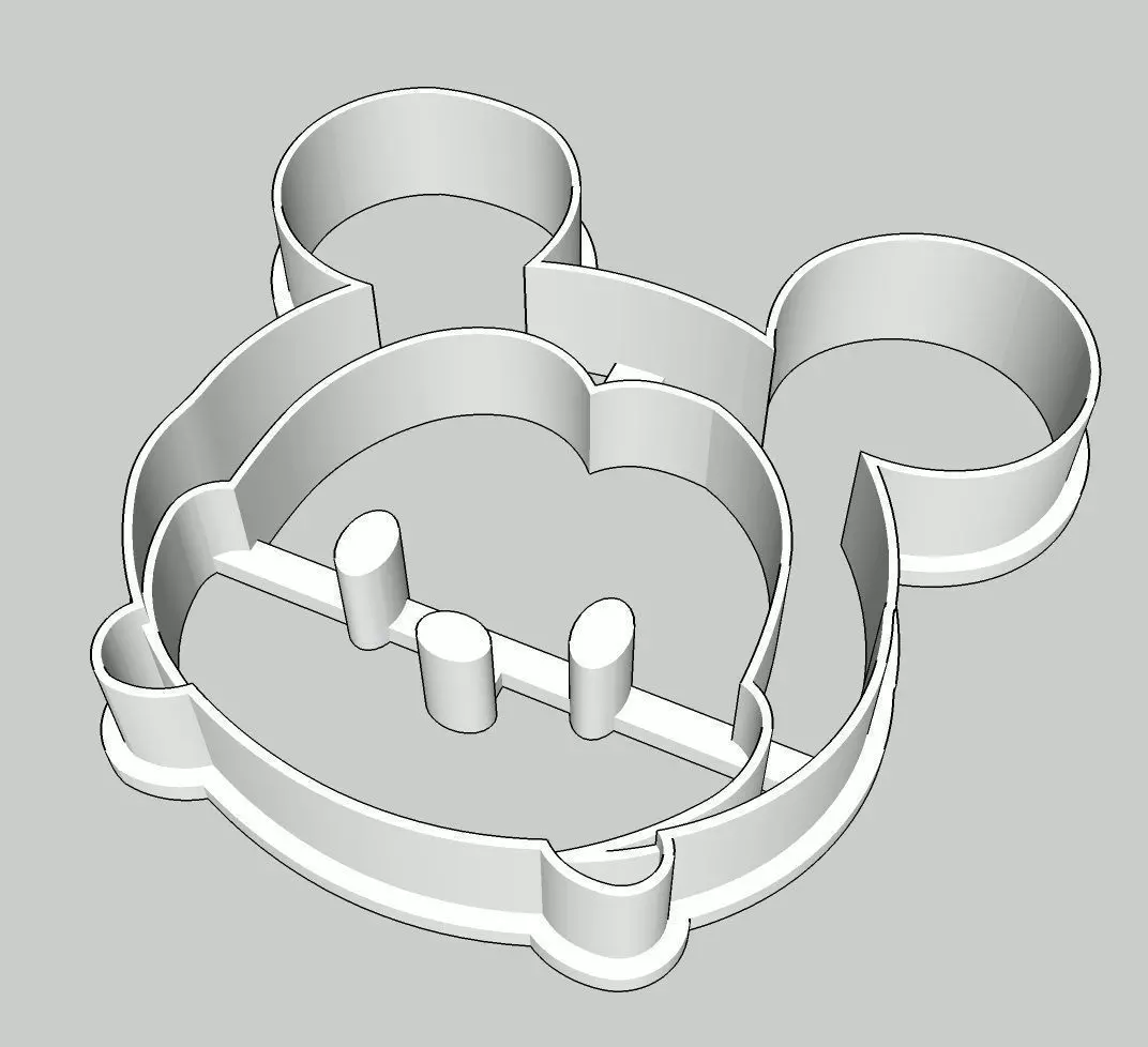 Tsum Tsum Mickey Cookie Cutter 3D print model_0