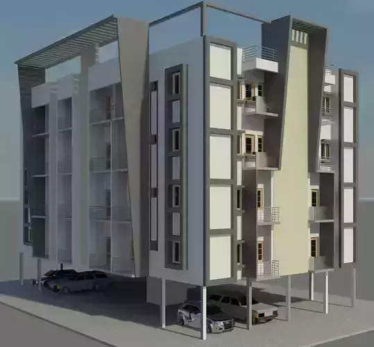 apartment ext 3D model