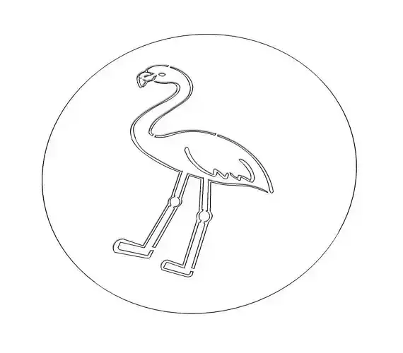 Flamingo Stencil