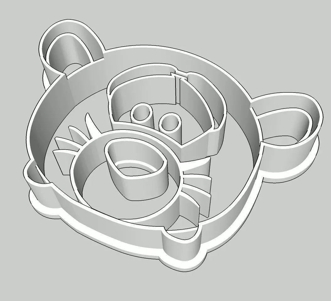 Tsum Tsum Tigger Cookie Cutter 3D print model_0