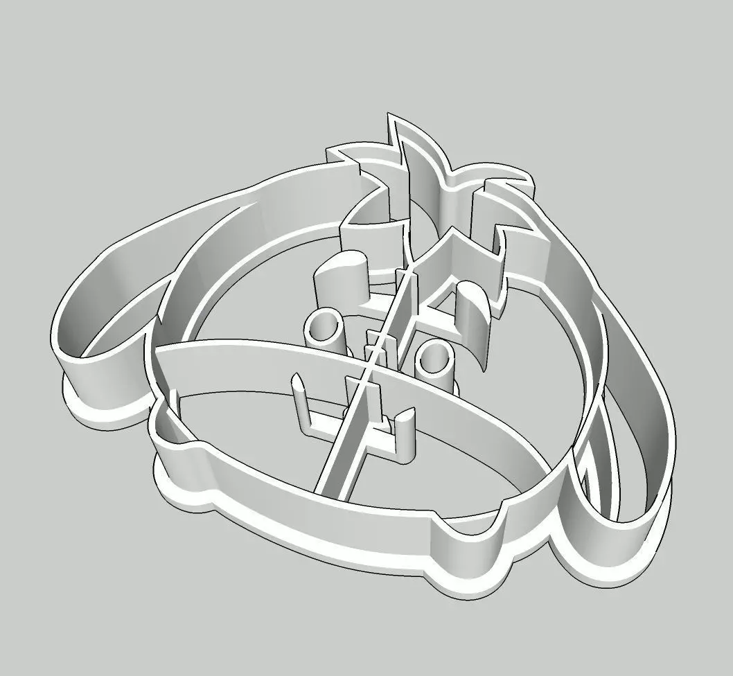 Tsum Tsum Eeyore Cookie and Fondant Cutter 3D print model_0