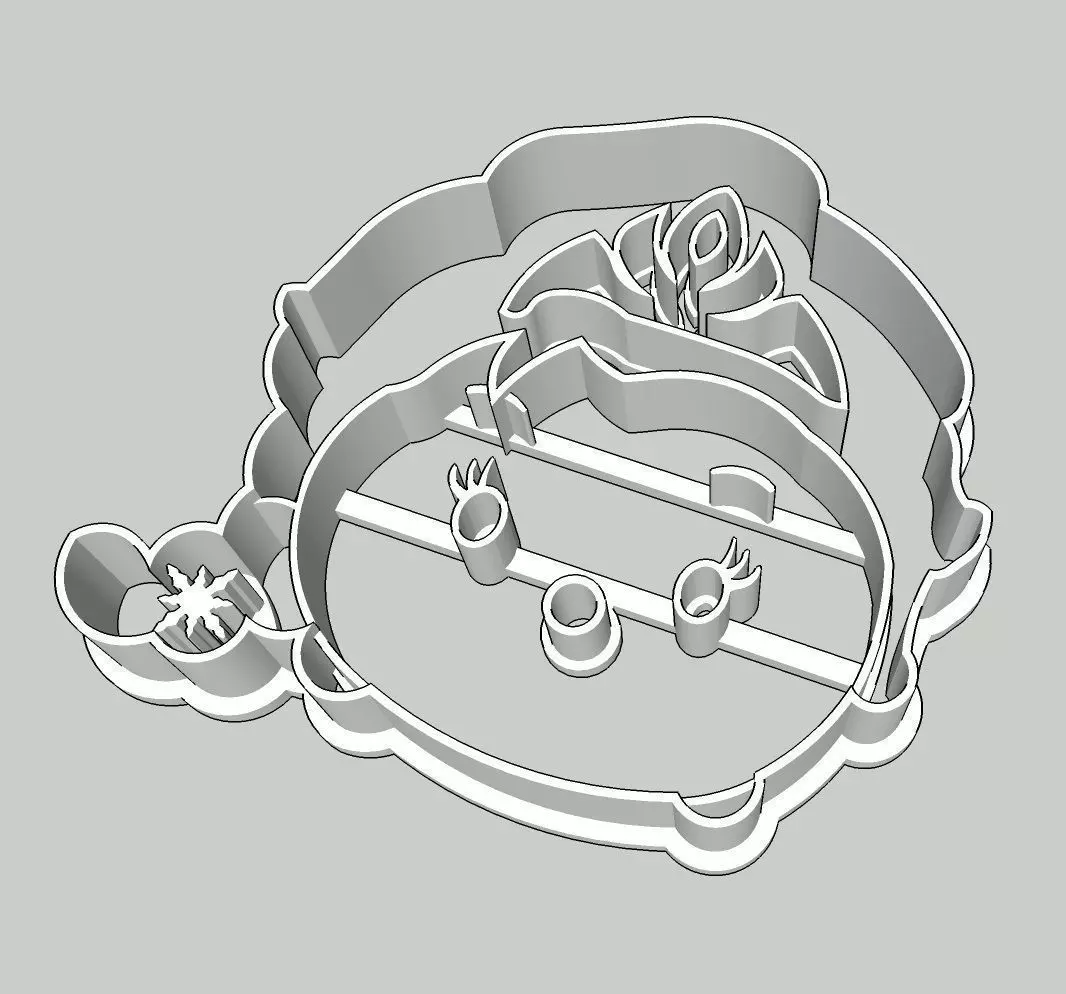 Tsum Tsum Elsa of Frozen Cookie Cutter 3D print model_0