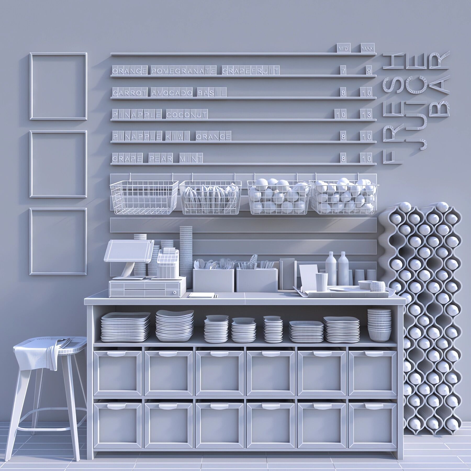 Juice Bar 01 3D model_7