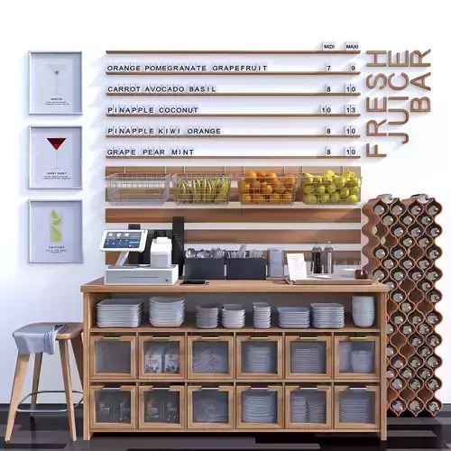 Juice Bar 01 3D model
