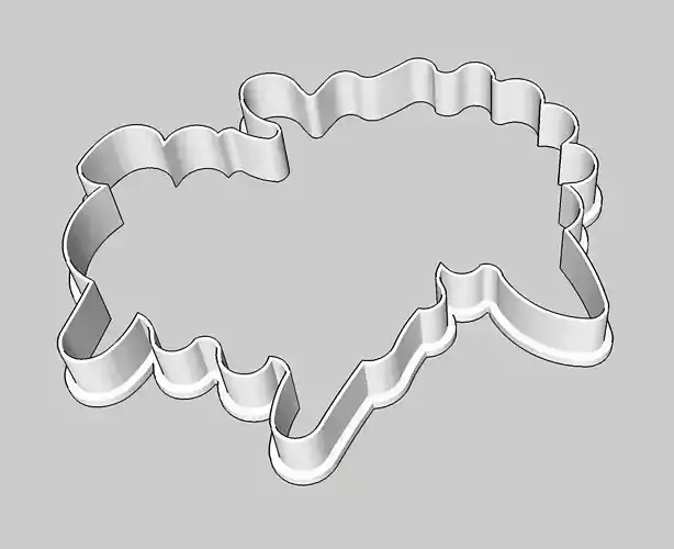 Sheep Cookie or Fondant Cutter 4 inches 