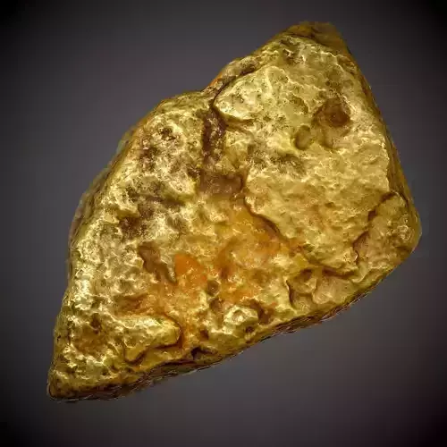 Gold Nugget - PBR Game-Ready Low-poly 3D model