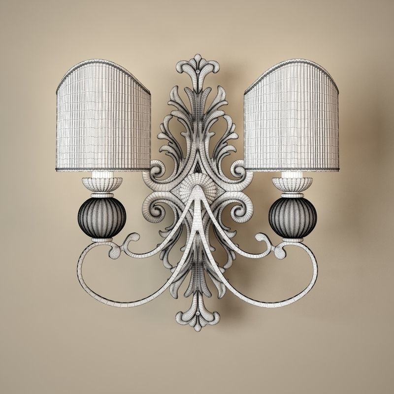 Paralume Sconce 3D model_1