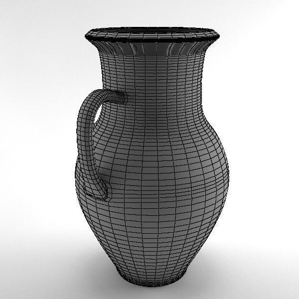 Claypot ancient greek jug 3D model_2