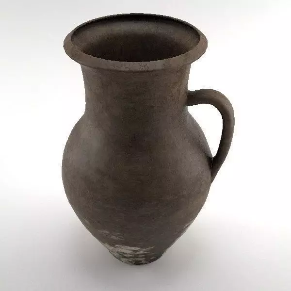 Claypot ancient greek jug 3D model_0