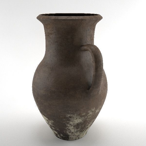 Claypot ancient greek jug 3D model_1