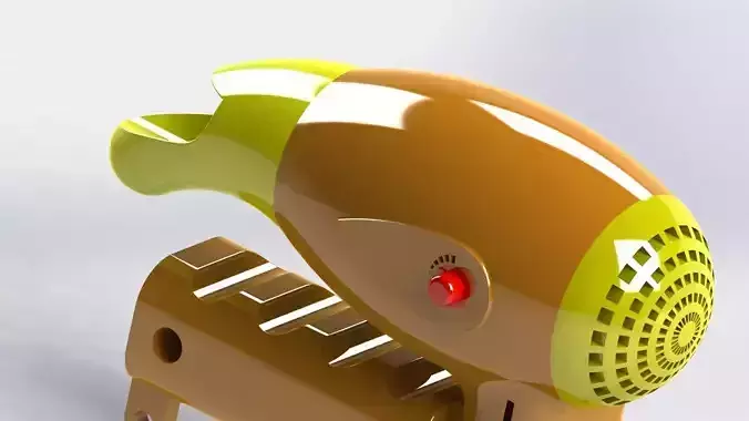 Hairdryer toy bird with mouth