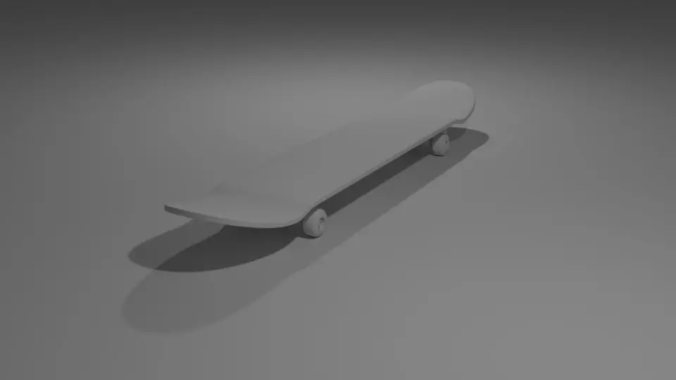 Skateboard 3D print model_0