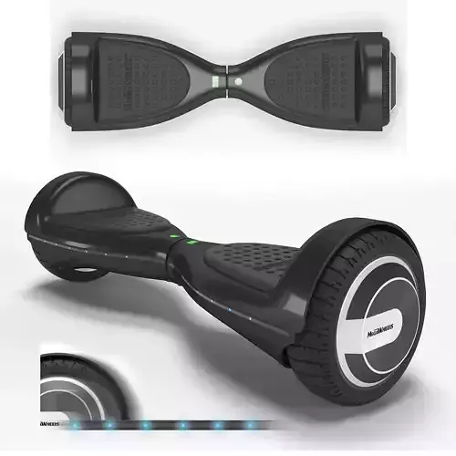 Hoverboard UL2272 Certified Safe with Bluetooth 3D model