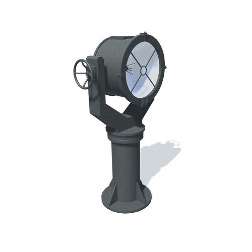Fictional Ship searchlight 3 Low-poly 3D model
