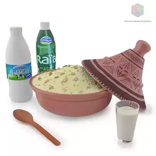 Couscous mesfouf 3D model