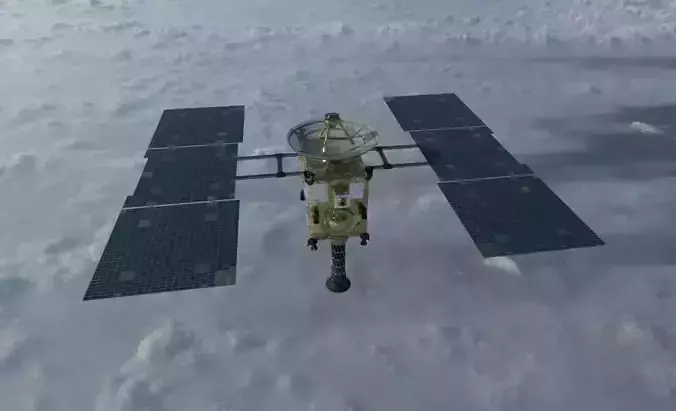 Hayabusa Satellite Low-poly 3D model
