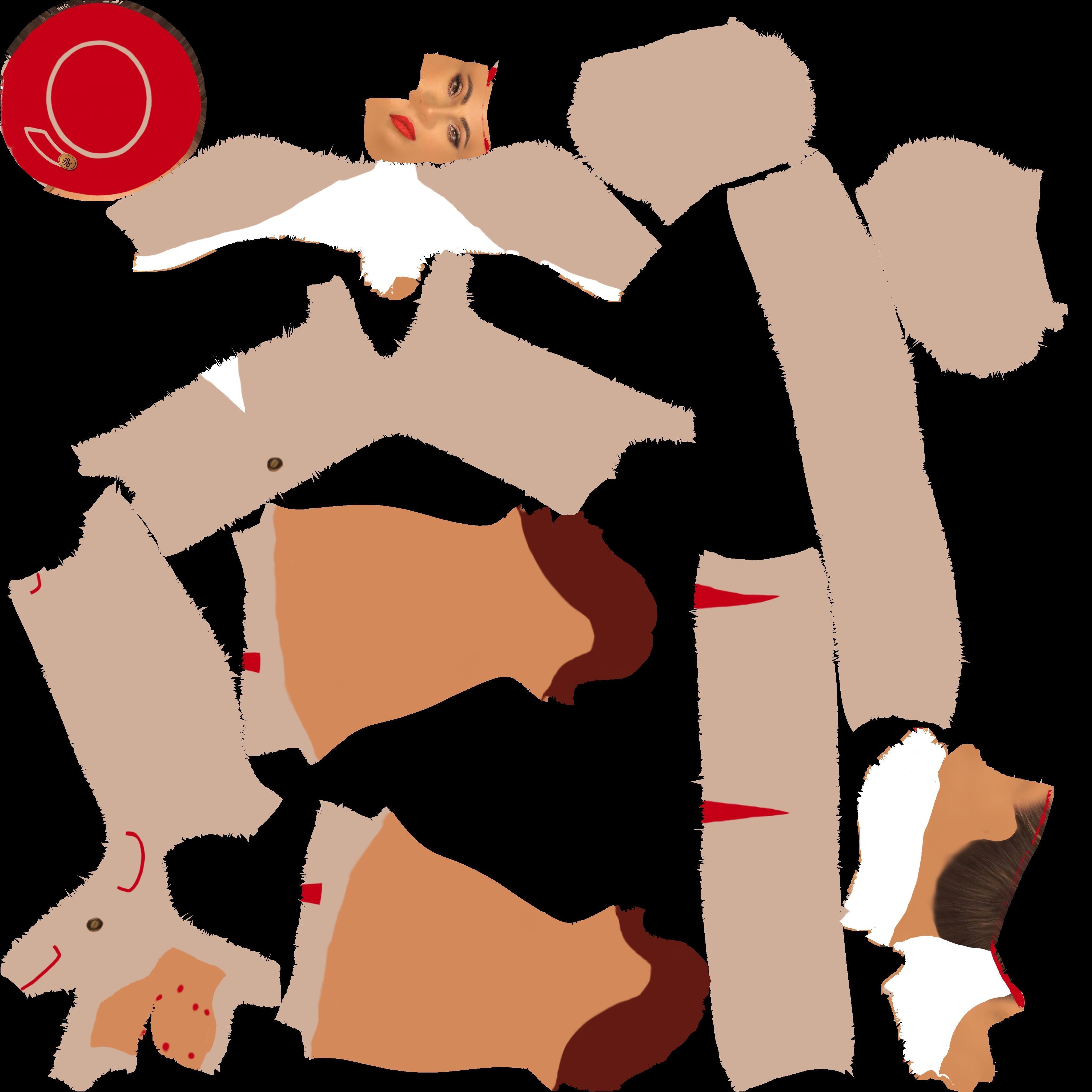 Emirates Airline stewardess ready for full color 3D printing 3D print model_62