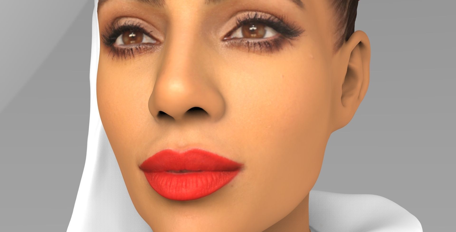 Emirates Airline stewardess ready for full color 3D printing 3D print model_7