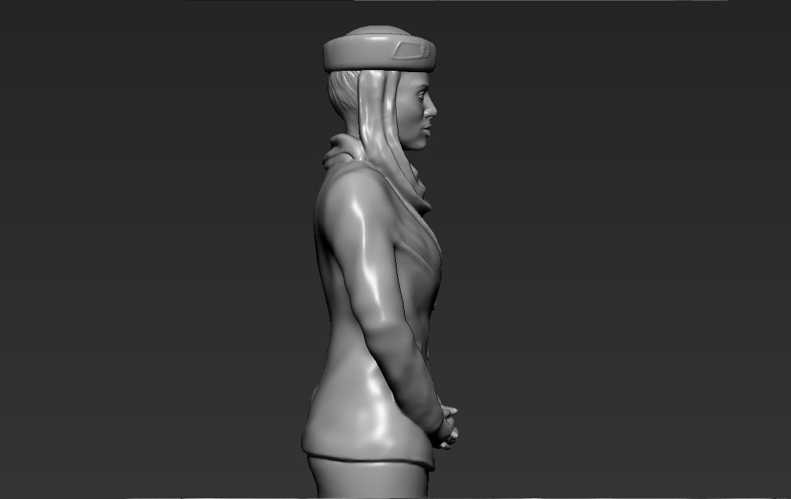 Emirates Airline stewardess ready for full color 3D printing 3D print model_52