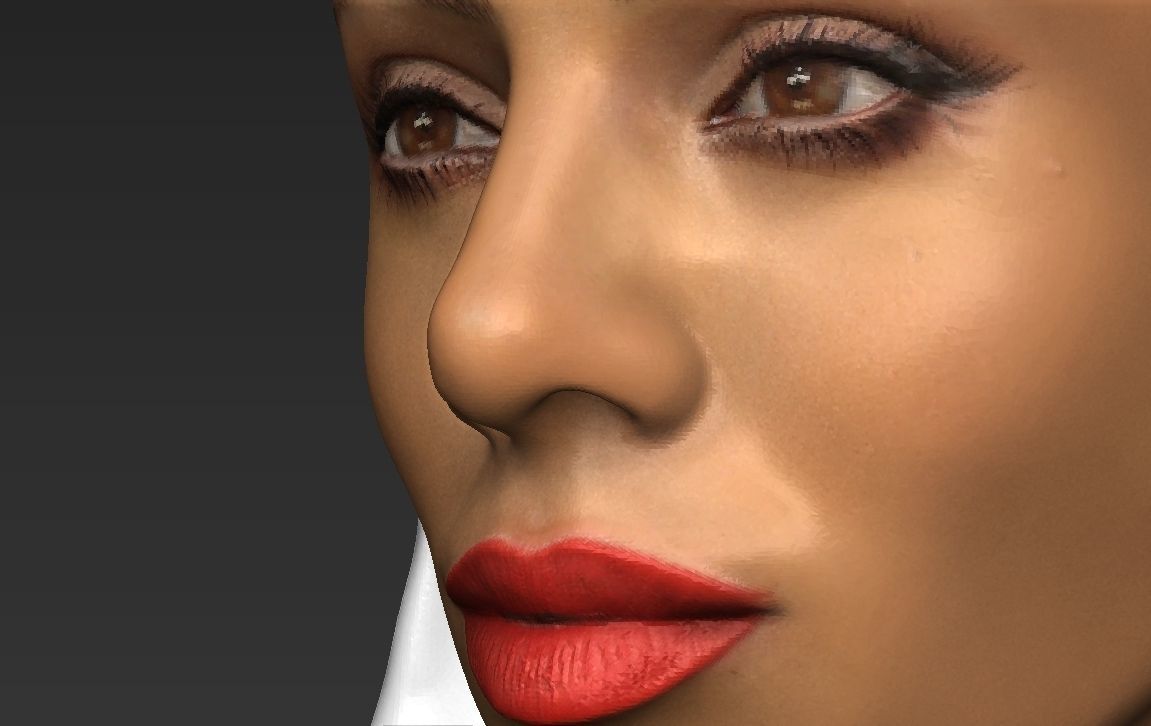 Emirates Airline stewardess ready for full color 3D printing 3D print model_38