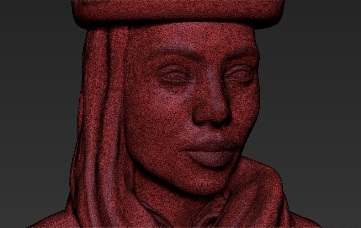 Emirates Airline stewardess ready for full color 3D printing 3D print model_61