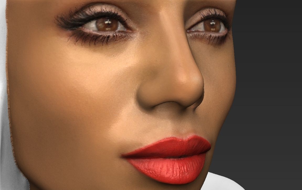 Emirates Airline stewardess ready for full color 3D printing 3D print model_40