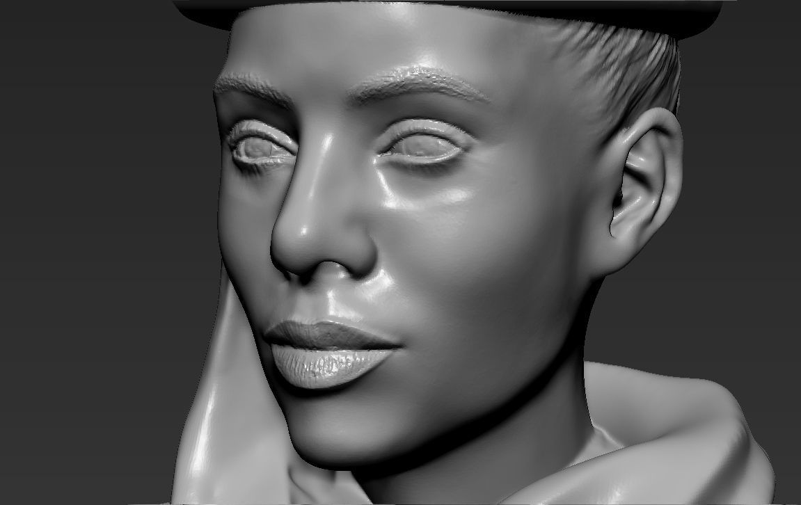 Emirates Airline stewardess ready for full color 3D printing 3D print model_45