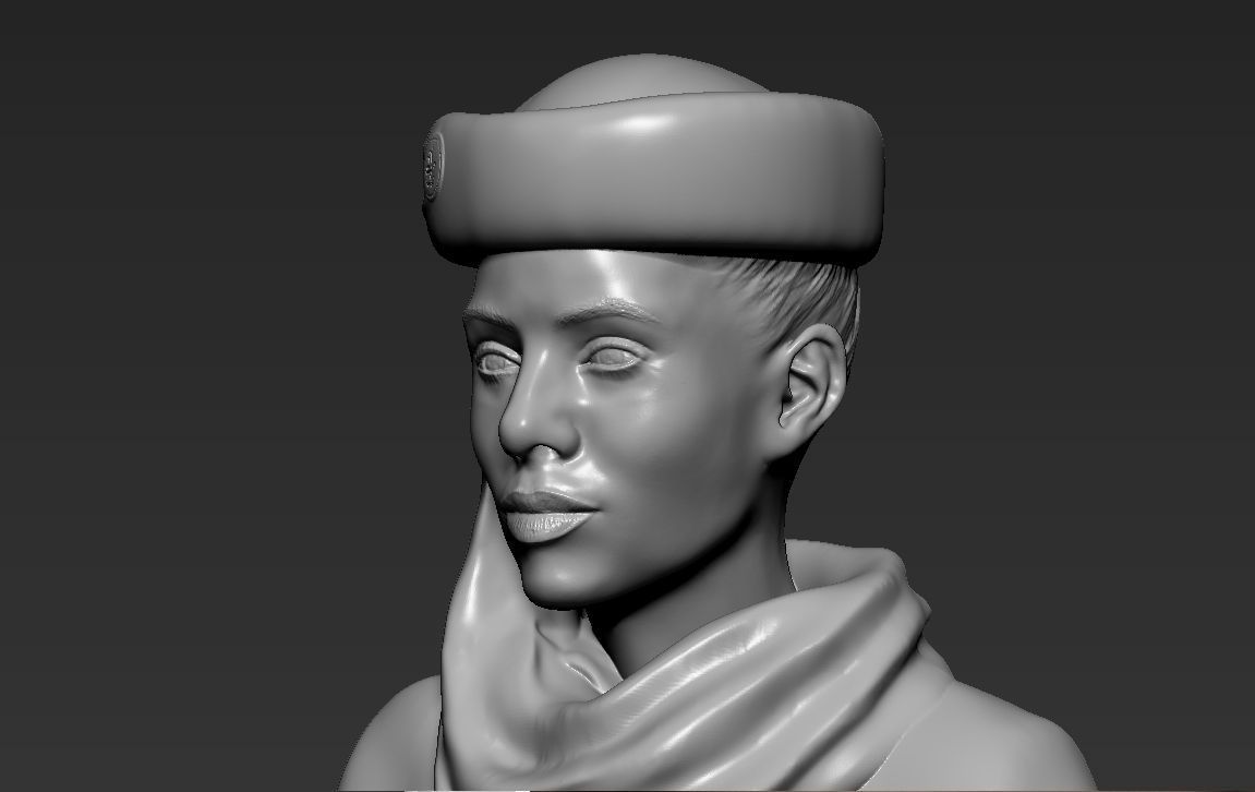 Emirates Airline stewardess ready for full color 3D printing 3D print model_42