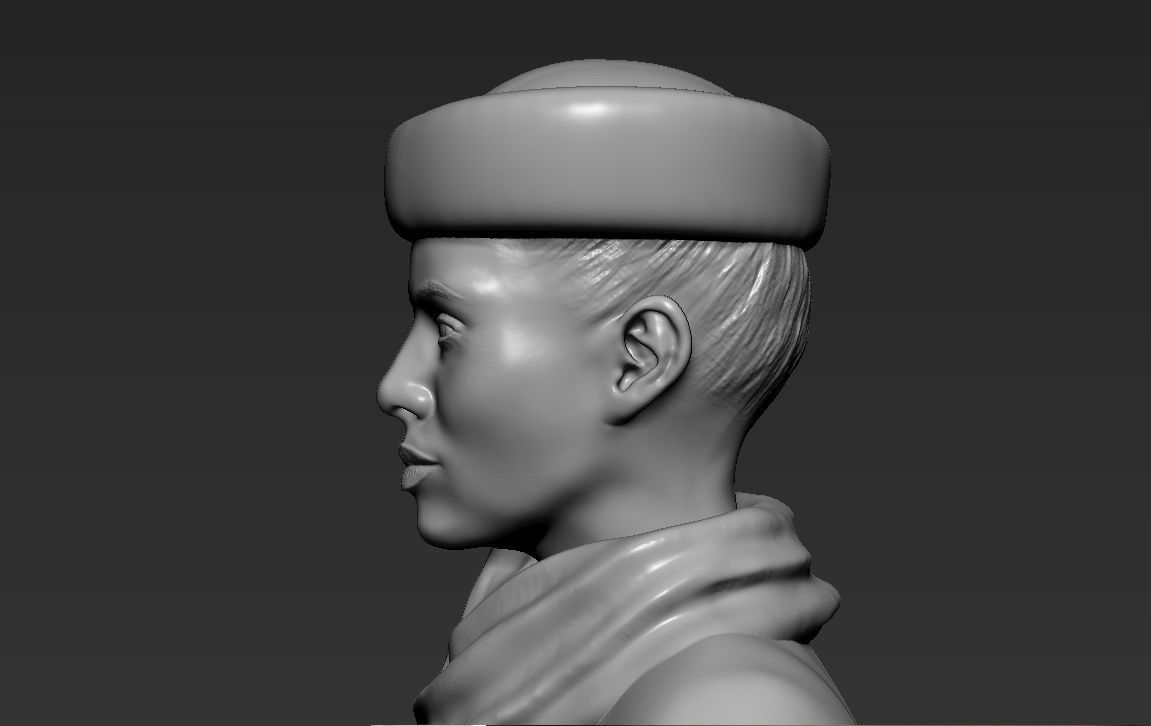 Emirates Airline stewardess ready for full color 3D printing 3D print model_43