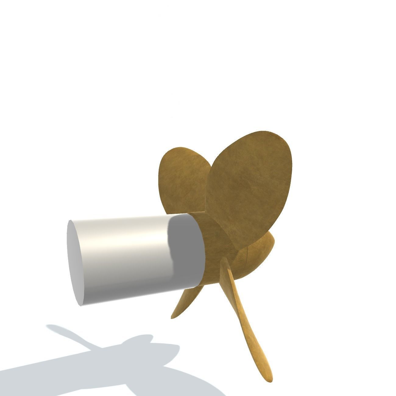 Ship screw 1 Low-poly 3D model_3