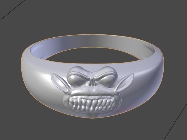 Bat Ring 3D print model_5