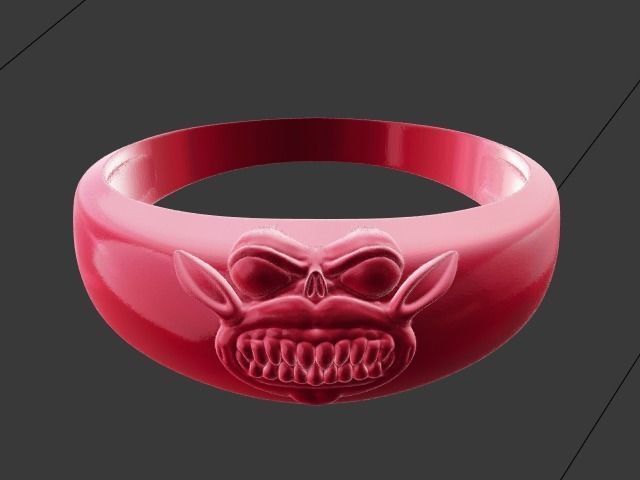 Bat Ring 3D print model_4