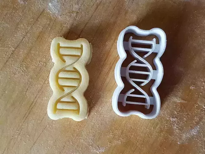 DNA cookie cutter 3D print model