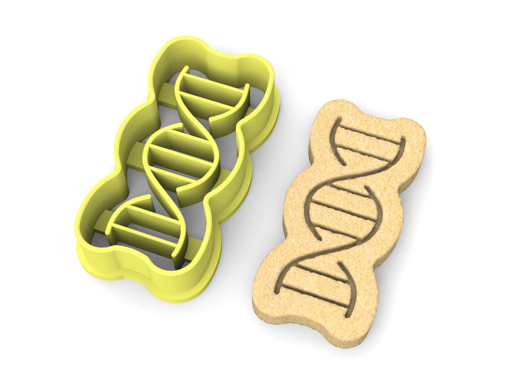 DNA cookie cutter 3D print model_2
