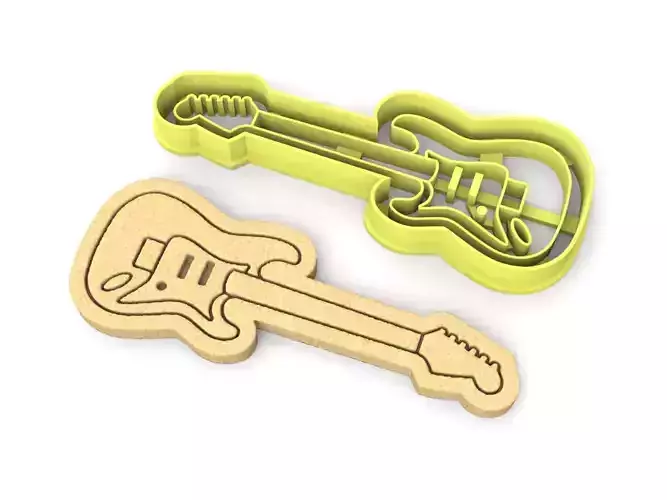 Electric Guitar cookie cutter