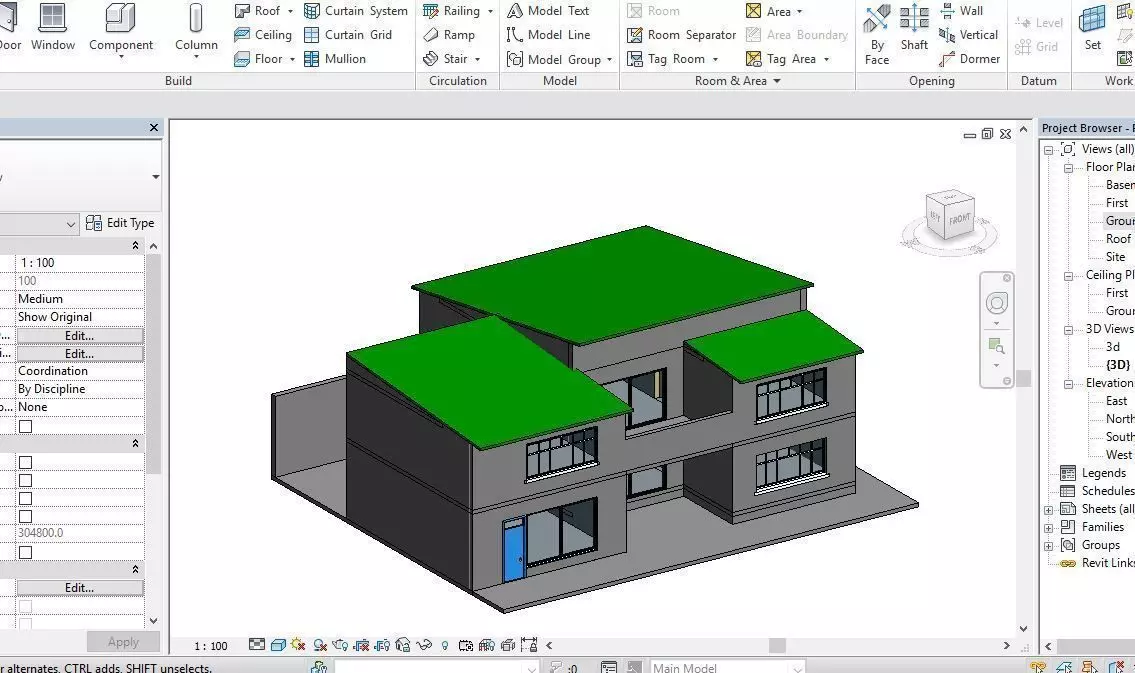 Residential Building Villa2 3D model_0